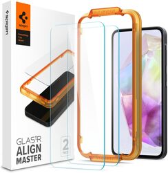 Spigen GLAStR Align Master Samsung Galaxy A35 5G Screen Protector Premium Tempered Glass Case Friendly - 2 Pieces